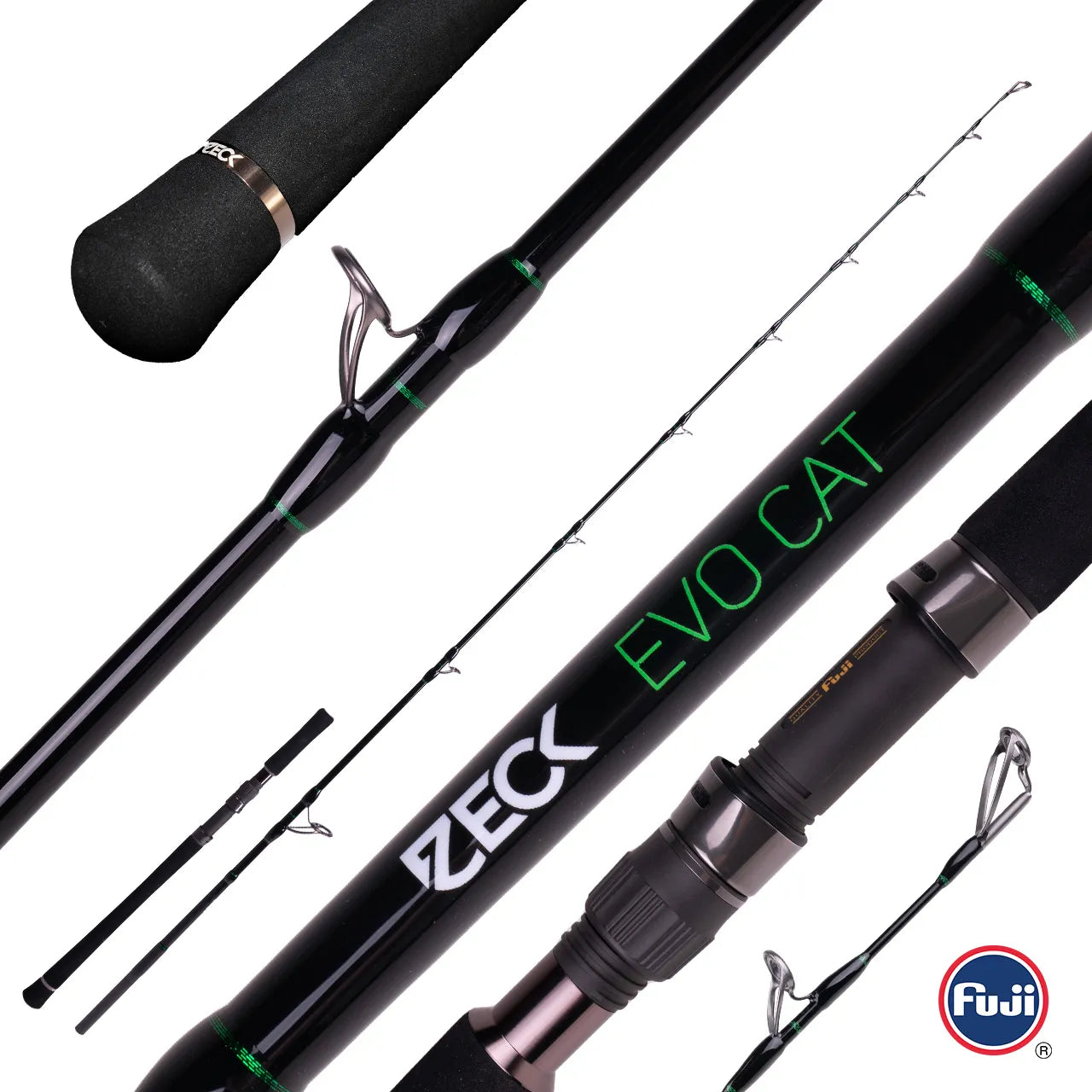Zeck Evo Cat Vertic 190cm 180 WG Waller Rute Vertikalrute Klopfrute