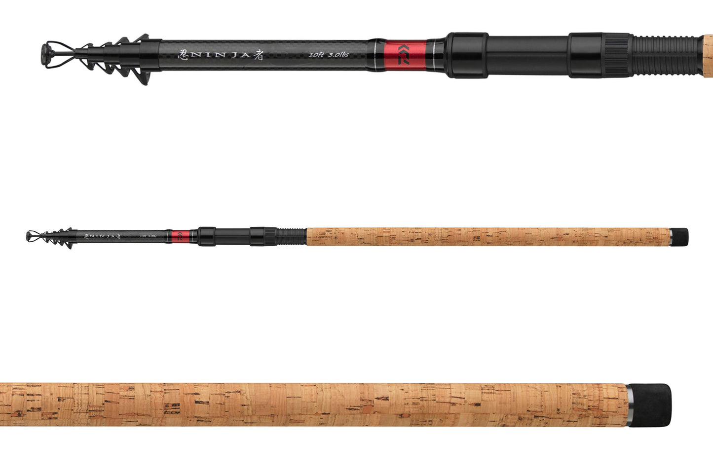 Daiwa Ninja X Tele Carp 9ft / 10ft / 12ft 2,00lbs-3,00lbs Karpfenrute Teleskoprute Angelrute