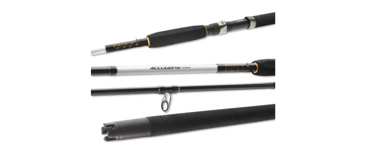 Daiwa Accudepth Trolling 2.40m 12-25lb Schlepprute Downrigger Dorsch Meerforelle Seeforelle