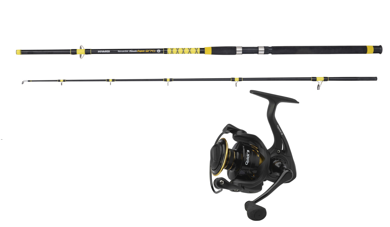 Welsset Wallercombo Waller-Combo Mivardi Fanatic Catfish 3,0m 200-400g + DAM Quick 3 8000