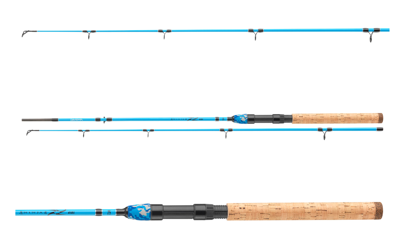 Daiwa Ninja X Kids Blau Pink Grün Spinnrute Kinder