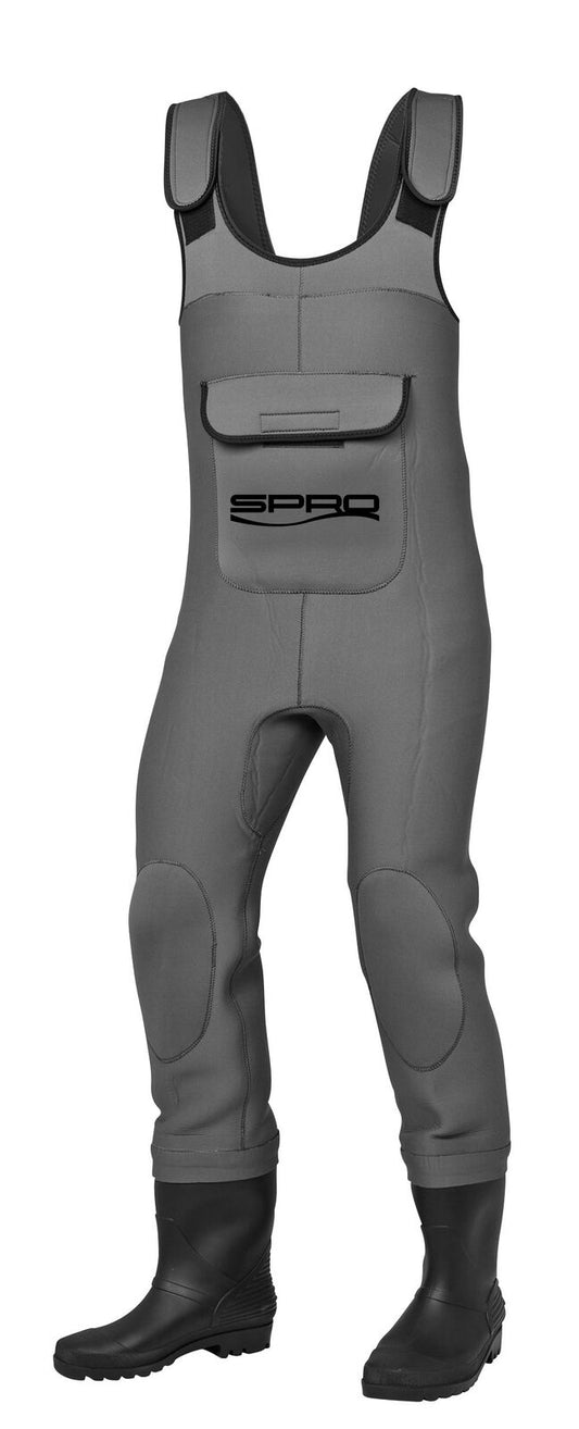 Spro Neoprene SCR Wathose 4mm PVC mit Stiefel 42 43 44 45