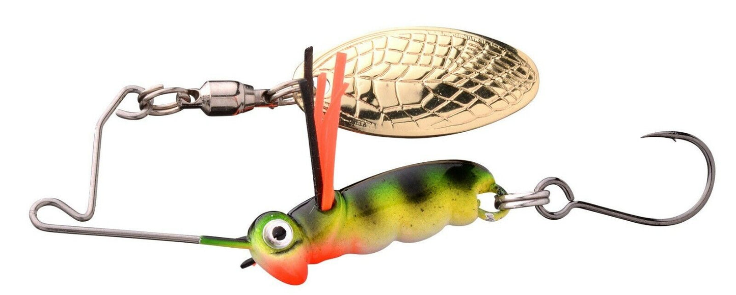 Spro Larva Micro Spinnerbait 4cm, 7 gr. mit Gamakatsu Drilling/Einzelhaken