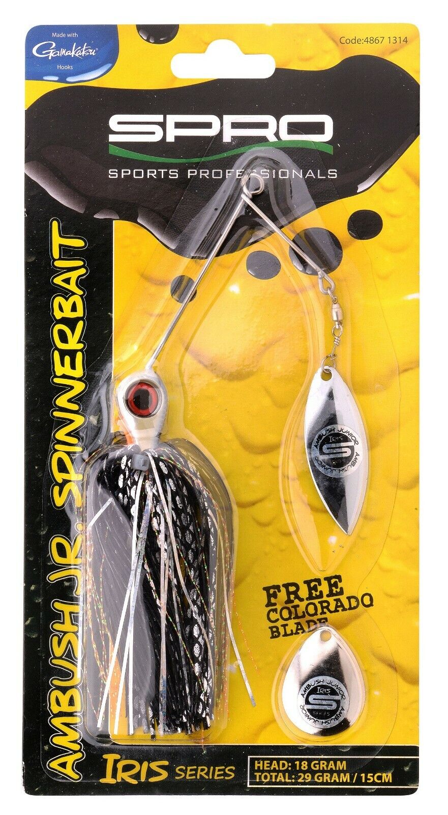 Spro Iris Ambush Spinnerbait Auge Redhead Fire Tiger Perch Roach versch. Größen