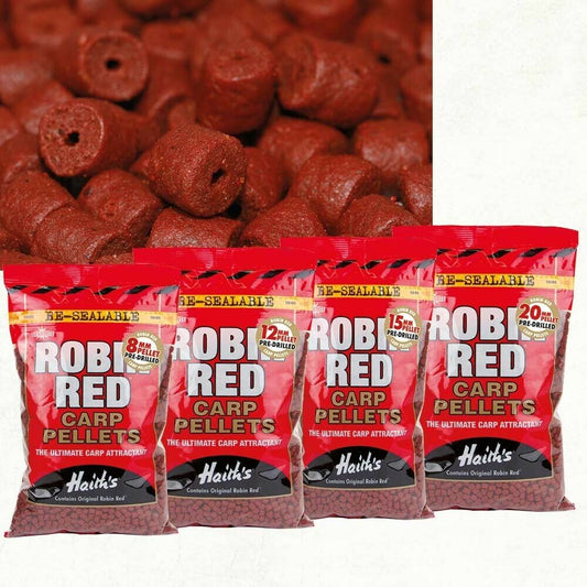 Dynamite Baits Robin Red Carp Pellets 900g 8mm 12mm 15mm 20mm