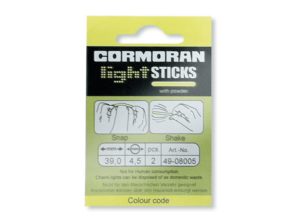 Knicklichter von Cormoran  gelb, blau und rot