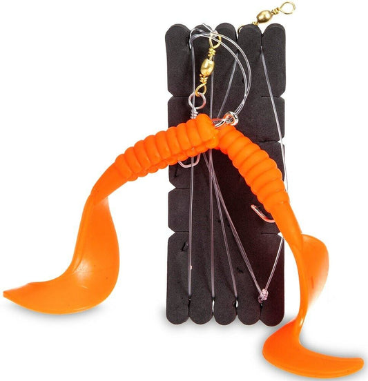 AQUANTIC Double Twister Rig XL Hakengröße 4/0,  Dorschvorfach Seelachsvorfach