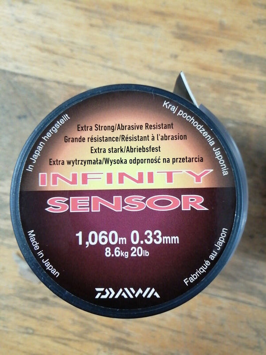 Daiwa Infinity Sensor Monofile-Schnüre 0,33mm 8,6kg 1,060 m (1,22€/100m)