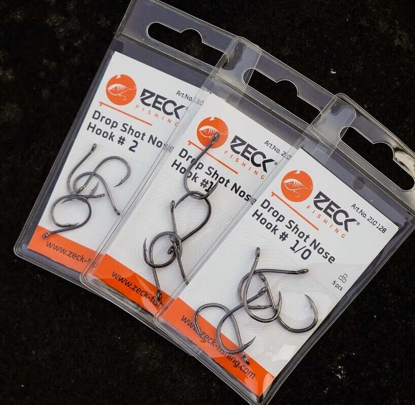 Zeck Predator Drop Shot Nose Hook Haken 5 Stück