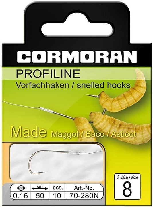 Cormoran Profiline Madenhaken 280N Länge 50cm nickel Größe: 8-18
