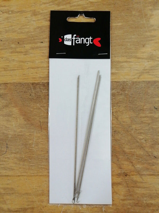 Das Fängt - Edelstahl Ködernadel mit Klappöse für Angelköder - 3er Pack