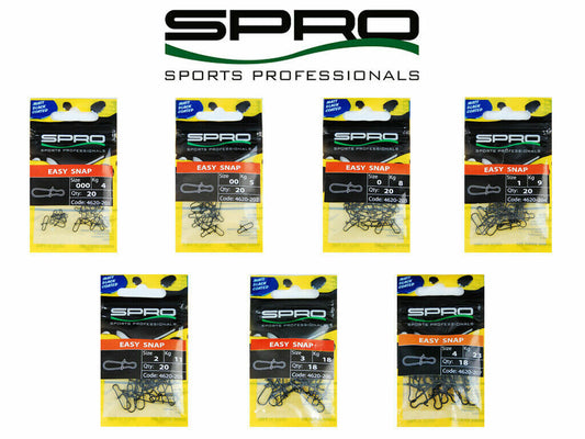 Spro Matte Black - Easy Snap - alle Größen