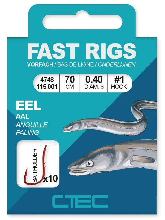 Spro C-Tec Eel Aal Haken gebundenZielfischhaken 70cm Aalhaken