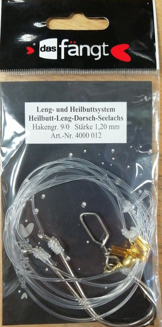 Leng- und Heilbuttsystem Hakengr. 9/0 1,20mm