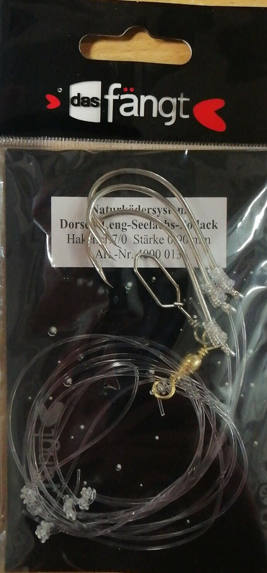 Das Fängt Naturködersystem Dorsch-Leng-Seelachs-Pollack Hakengr. 7/0 0,90mm