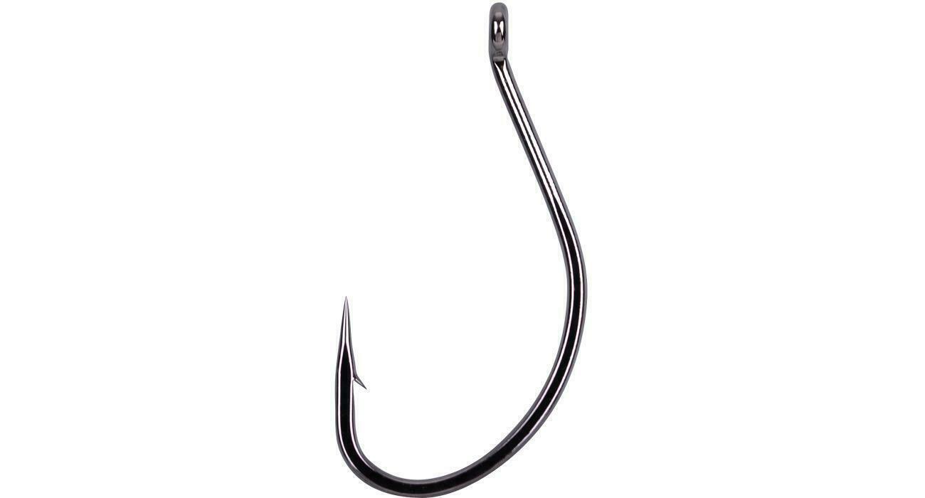 Gamakatsu Worm 39 NS Black Gr. 1-4 Wurmhaken Haken mit Öhr