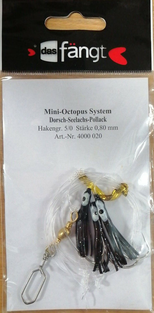 Das Fängt Mini-Octopus System Dorsch-Seelachs-Pollack Hakengr. 5/0 0,80mm