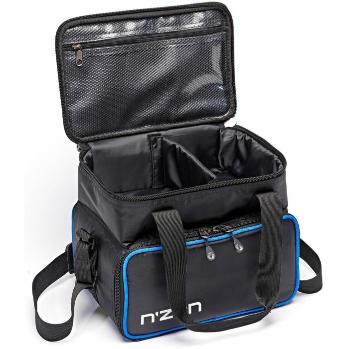 Daiwa N´ZON Tackle Tasche L, Feeder Bag, Angeltasche mit Boxen, Feedertasche