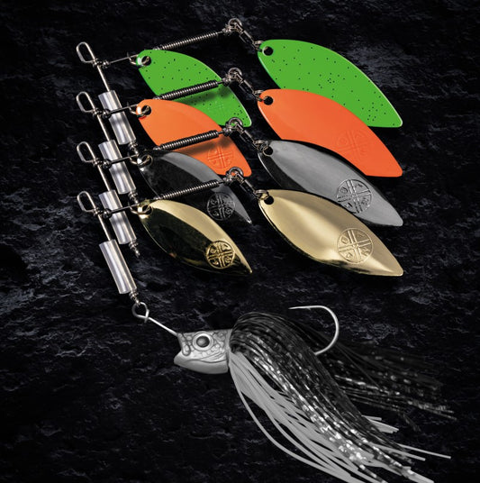 LMAB KÖFI Xtra Vibe Spinnerbait für Multi Vibe 2 Größen 4 Farben