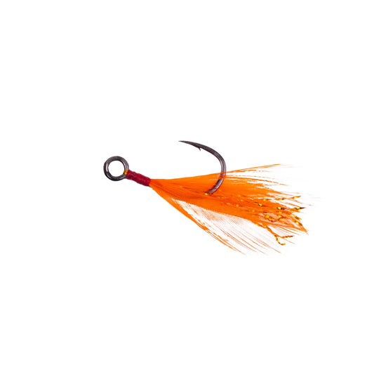 Zeck Feathered Single Hook Einzelhaken mit Feeder #2 #4 #6 Inhalt 2pcs