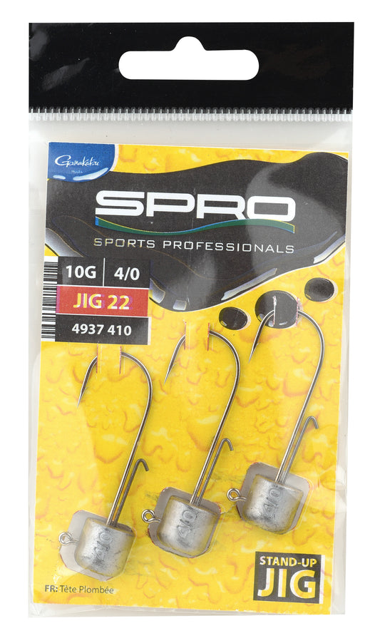 SPRO Stand-UP Jig 22 NED Rig Head Jig Jigkopf Bleikopf Haken