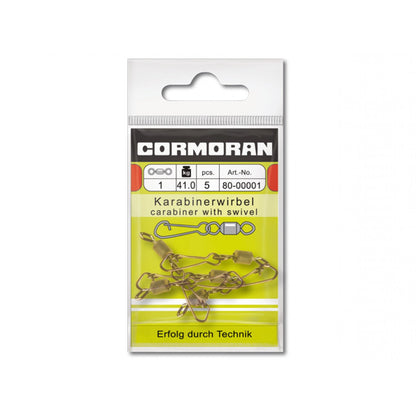 Cormoran Cortest Wirbel mit Sichrheitskarabiner versch. Größen