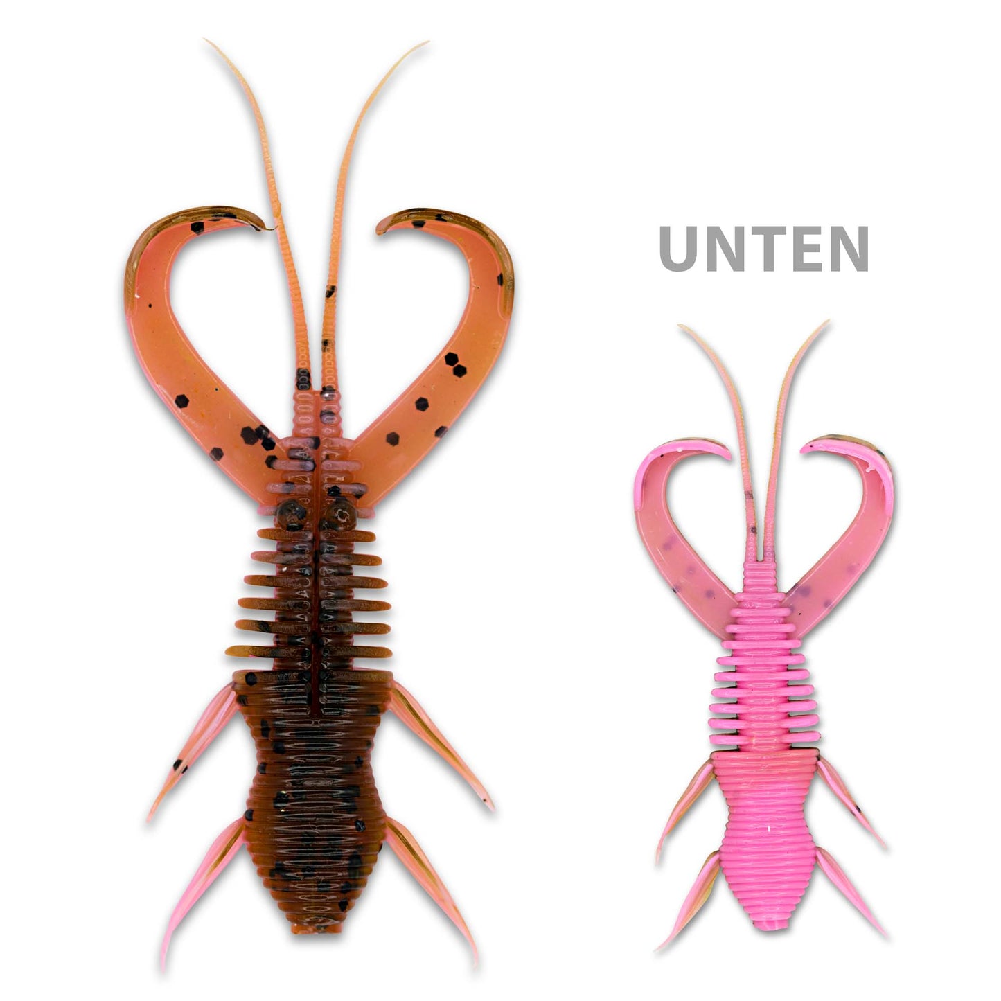 Monkey Lures Craby Lui 7,5cm und 10cm Creature Baits Gummikrebs Krebs