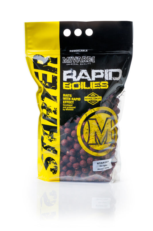 Mivardi Rapid Boilies Starter - Hot Spice 3500g