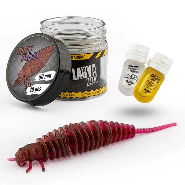 Monkey Lures Larva Lui 5cm 7cm Forelle Barsch Larven-Imitat