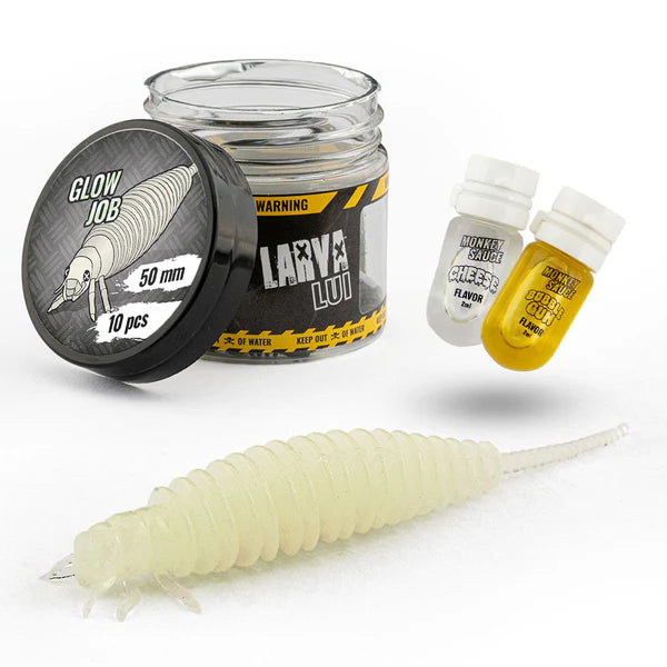 Monkey Lures Larva Lui 5cm 7cm Forelle Barsch Larven-Imitat
