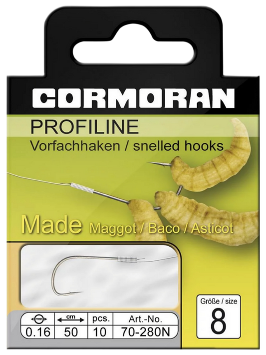 Cormoran Profiline Madenhaken 280N Länge 50cm nickel Größe: 8-18