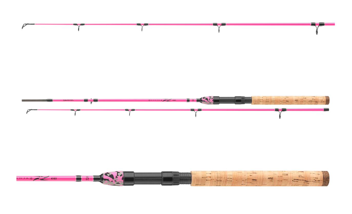 Daiwa Ninja X Kids Blau Pink Grün Spinnrute Kinder