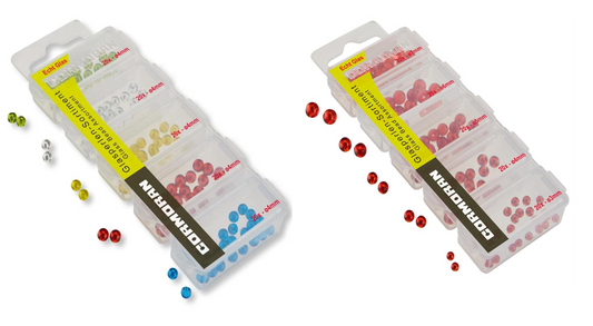 Glasperlen-Sortiment Rot oder 5-Farbig Inhalt je Set 100 Stück