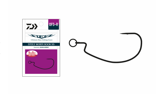 Daiwa Steez Worm Hook SS OFT-Ring 1 1/0 2/0 3/0