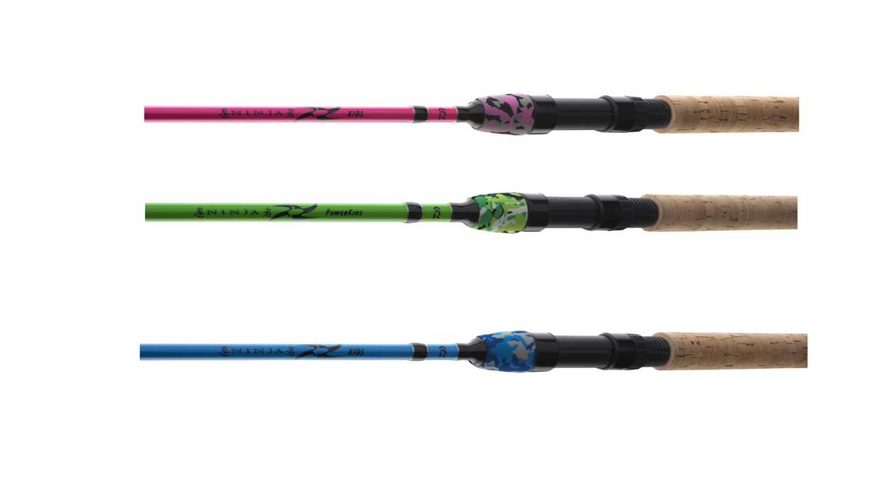 Daiwa Ninja X Kids Blau Pink Grün Spinnrute Kinder