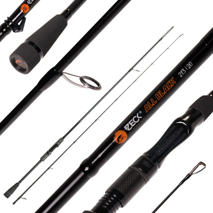 Zeck All Black Spinnruten Baitcastrute