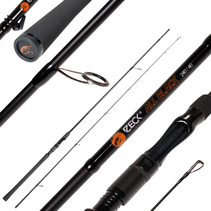 Zeck All Black Spinnruten Baitcastrute