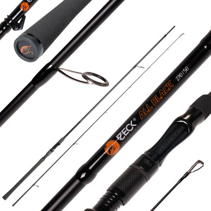 Zeck All Black Spinnruten Baitcastrute