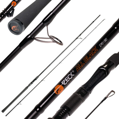 Zeck All Black Spinnruten Baitcastrute