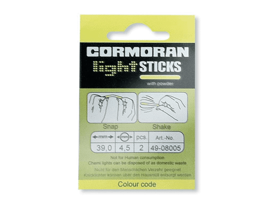 Knicklichter von Cormoran  gelb, blau und rot