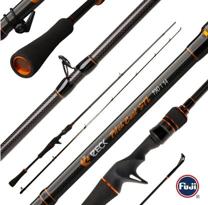 Zeck Pitch Cast STL Baitcast Baitcastrute 190/14g 197/21g 201/28g 205/40g 215/75
