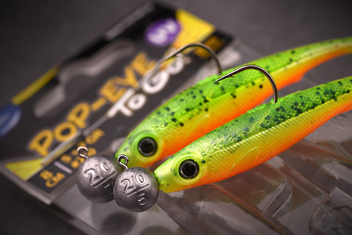 Spro Predator Iris Popeye To Go 8cm 10cm mit Jigkopf versch. Farben