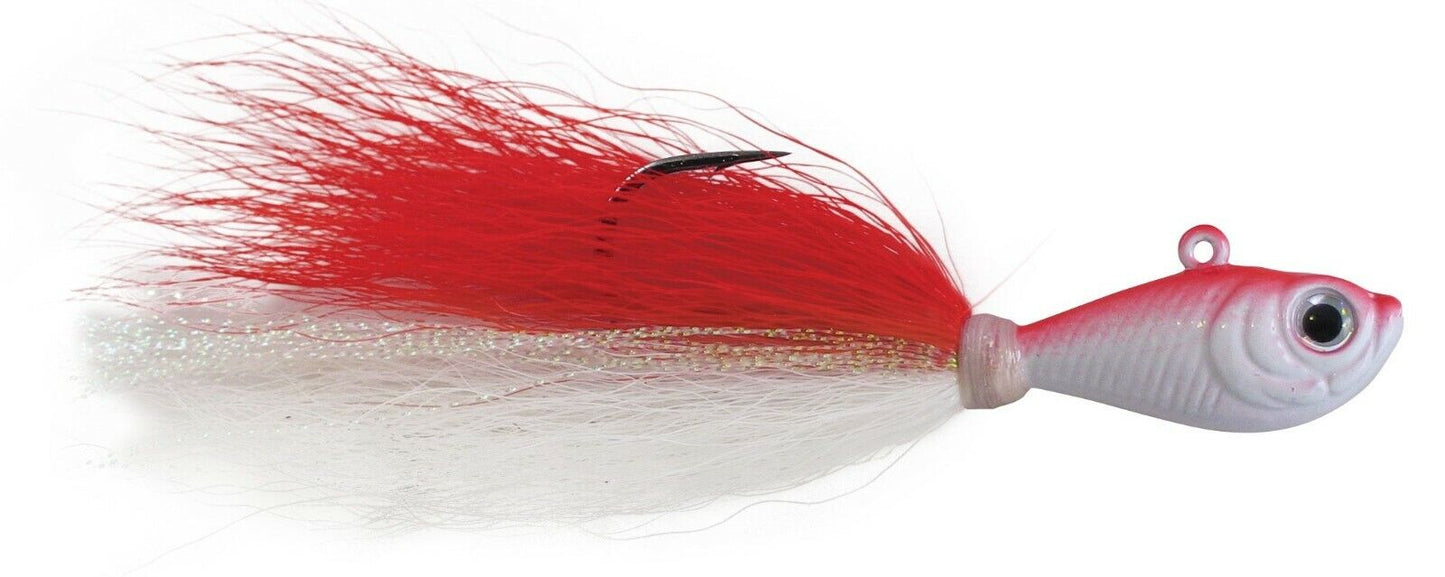 Spro Bucktail Jig RED-WHITE, WHITE, CHART Spro USA 85g und 113g