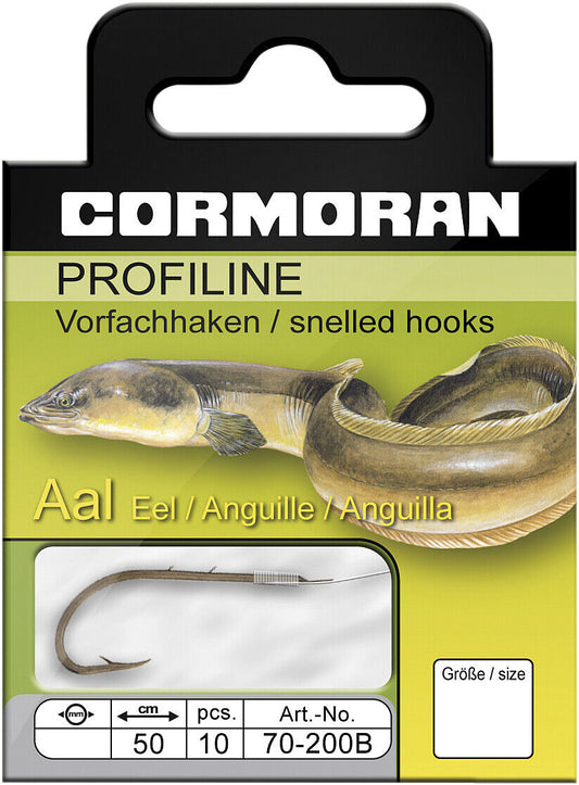 Cormoran Profiline Aalhaken Länge 50cm brüniert Größe: 1-10