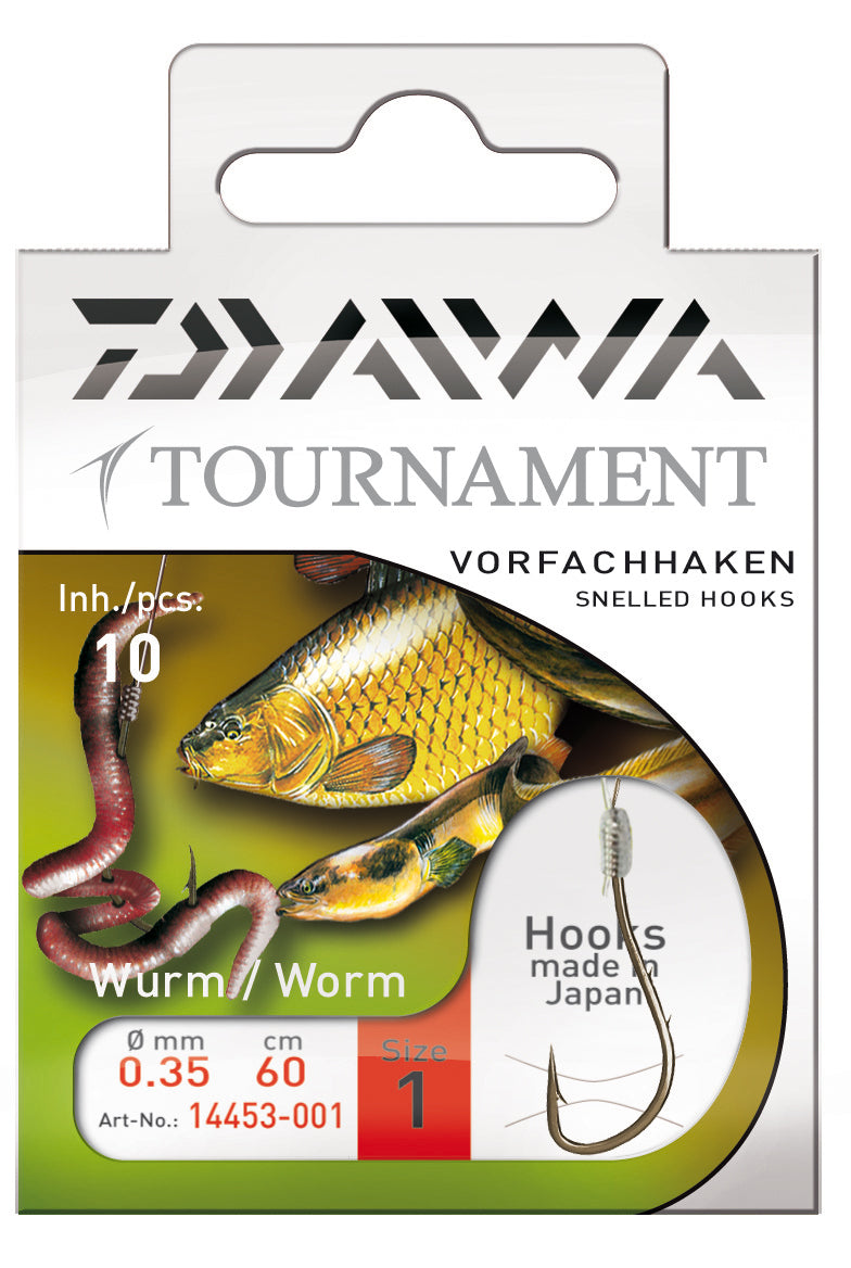 DAIWA TOURNAMENT Wurmhaken Vorfachhaken