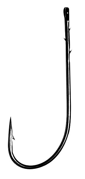Gamakatsu Worm 31 Black Wurmhaken Köderfischhaken