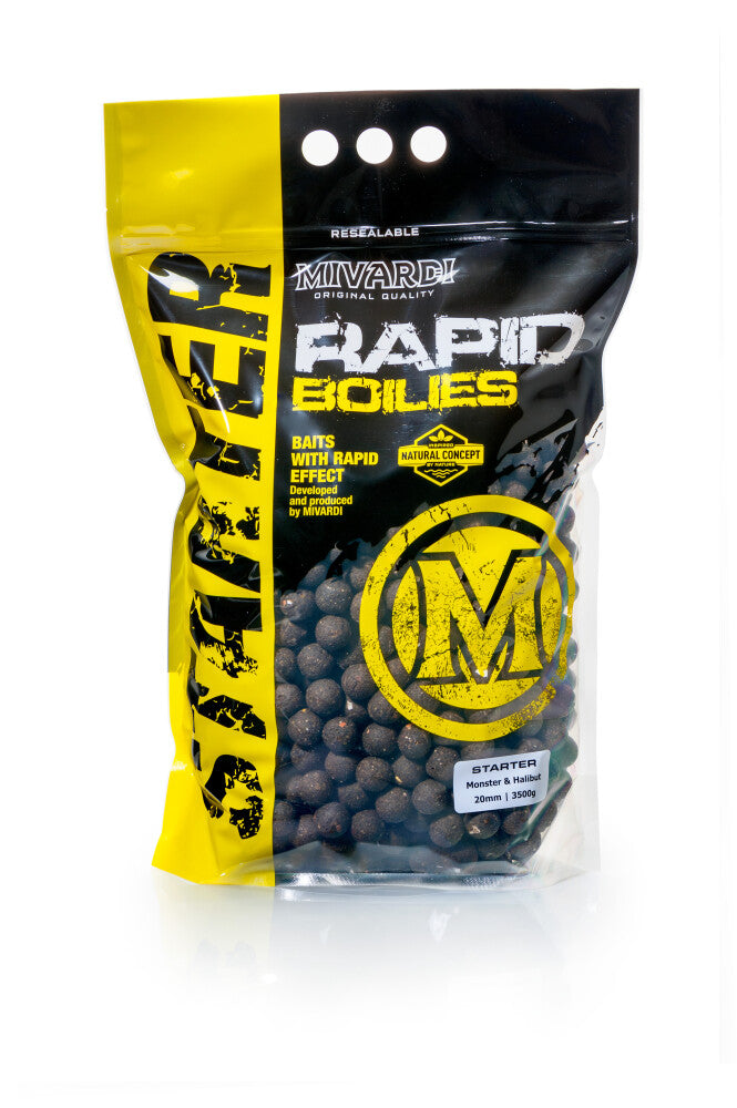 Mivardi Rapid Boilies Starter - Monster & Halibut 3500g