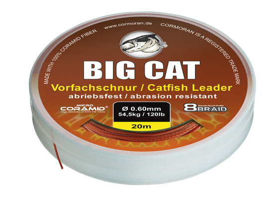 CORMORAN BIG CAT Catfish Leader 8-Braid Geflochenes Vorfach