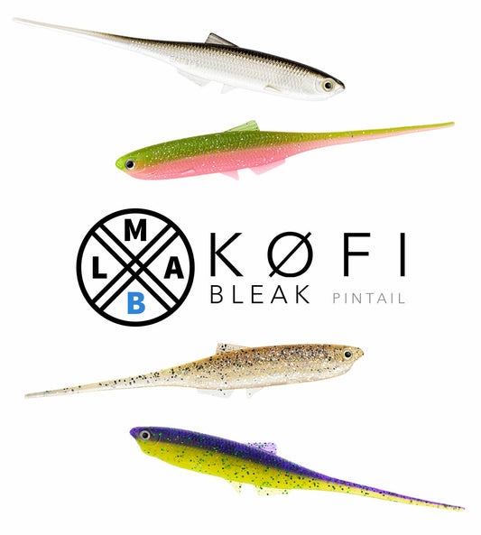 LMAB Bleak Pintail KÖFI 7 11 15cm No Action Shad Gummifisch